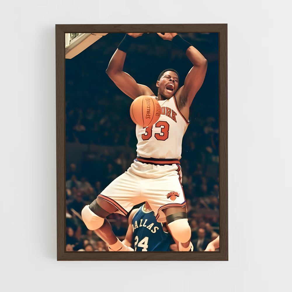 Poster Dunkin' Ewing – affiche Basketball (vue 5)